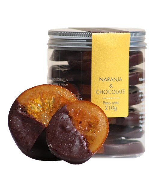 PEQUEÑA REPOSTERIA naranjas con chocolate bote 210 g