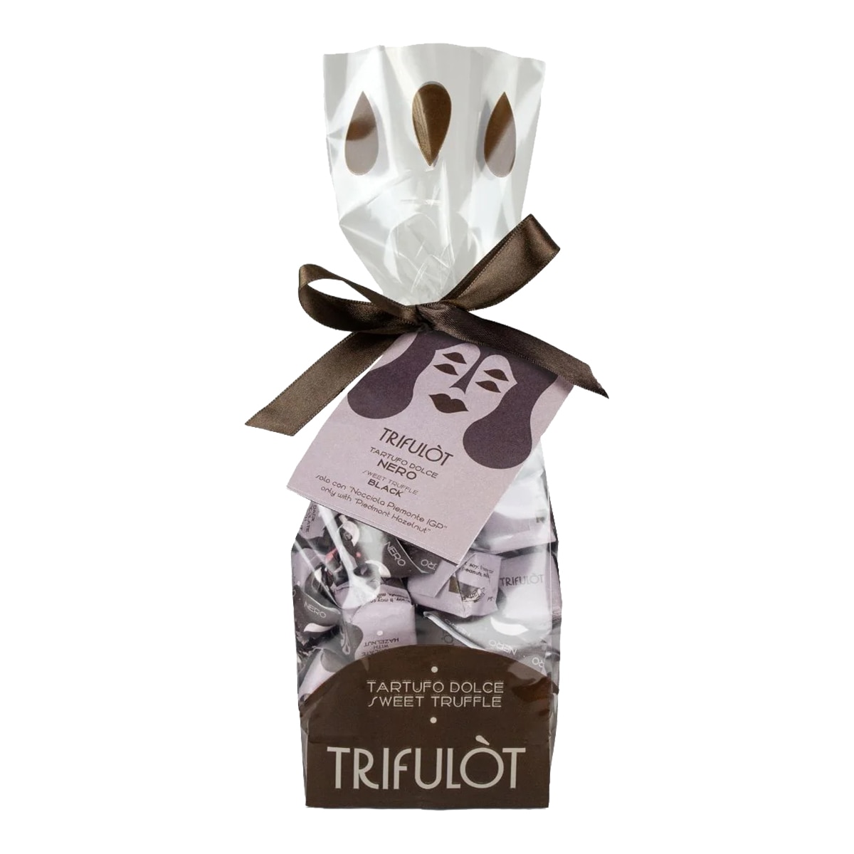 Imagen 1 de Bombones de praliné de chocolate negro Trifulòt Tartuflanghe