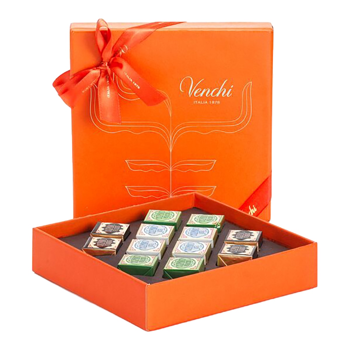 Selección de chocolates italianos Cremini Selection Core Collection 10 piezas Venchi 1