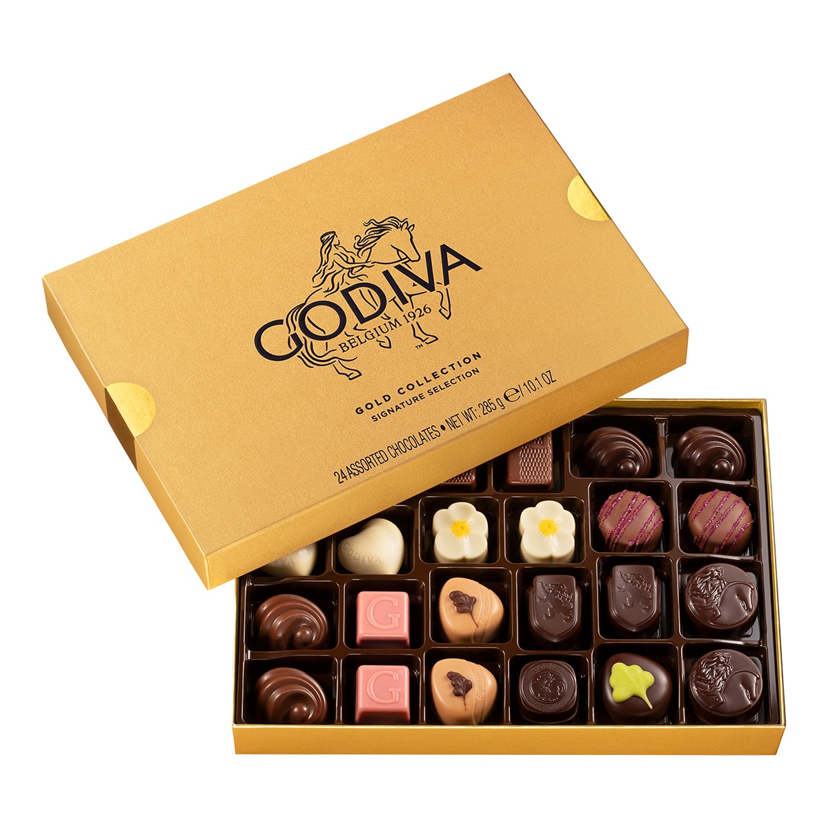 Bombones belgas Gold Gift Box 24 piezas Godiva 2