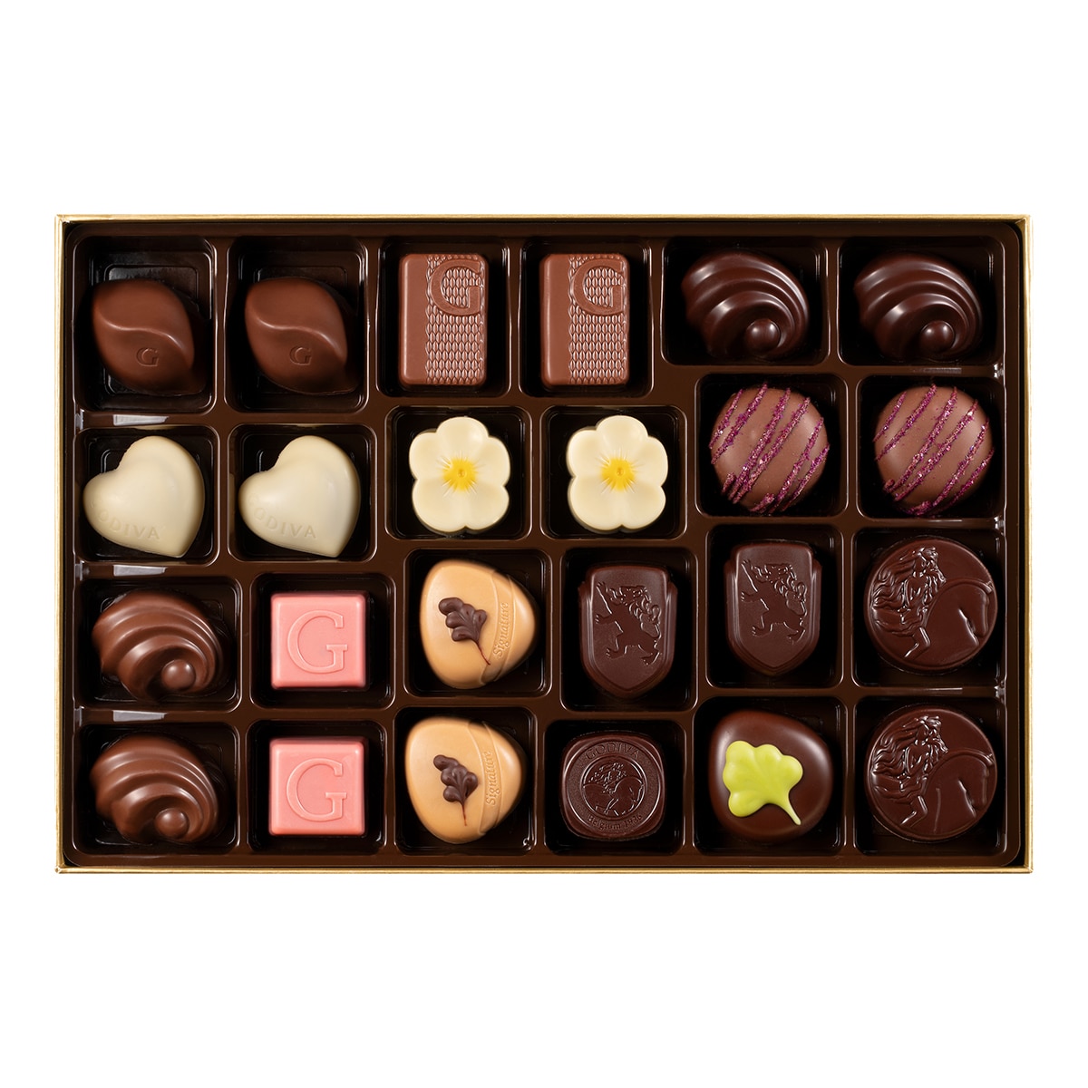 Bombones belgas Gold Gift Box 24 piezas Godiva 3