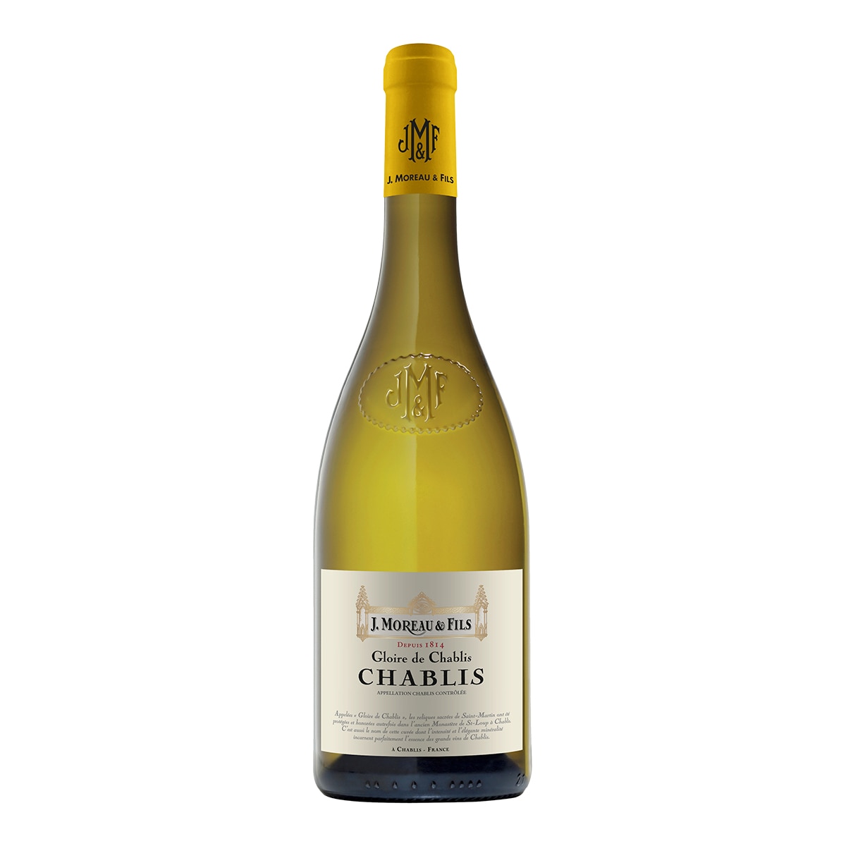 Imagen 1 de Vino blanco J. Moreau & Fils Chablis 2024 Borgoña