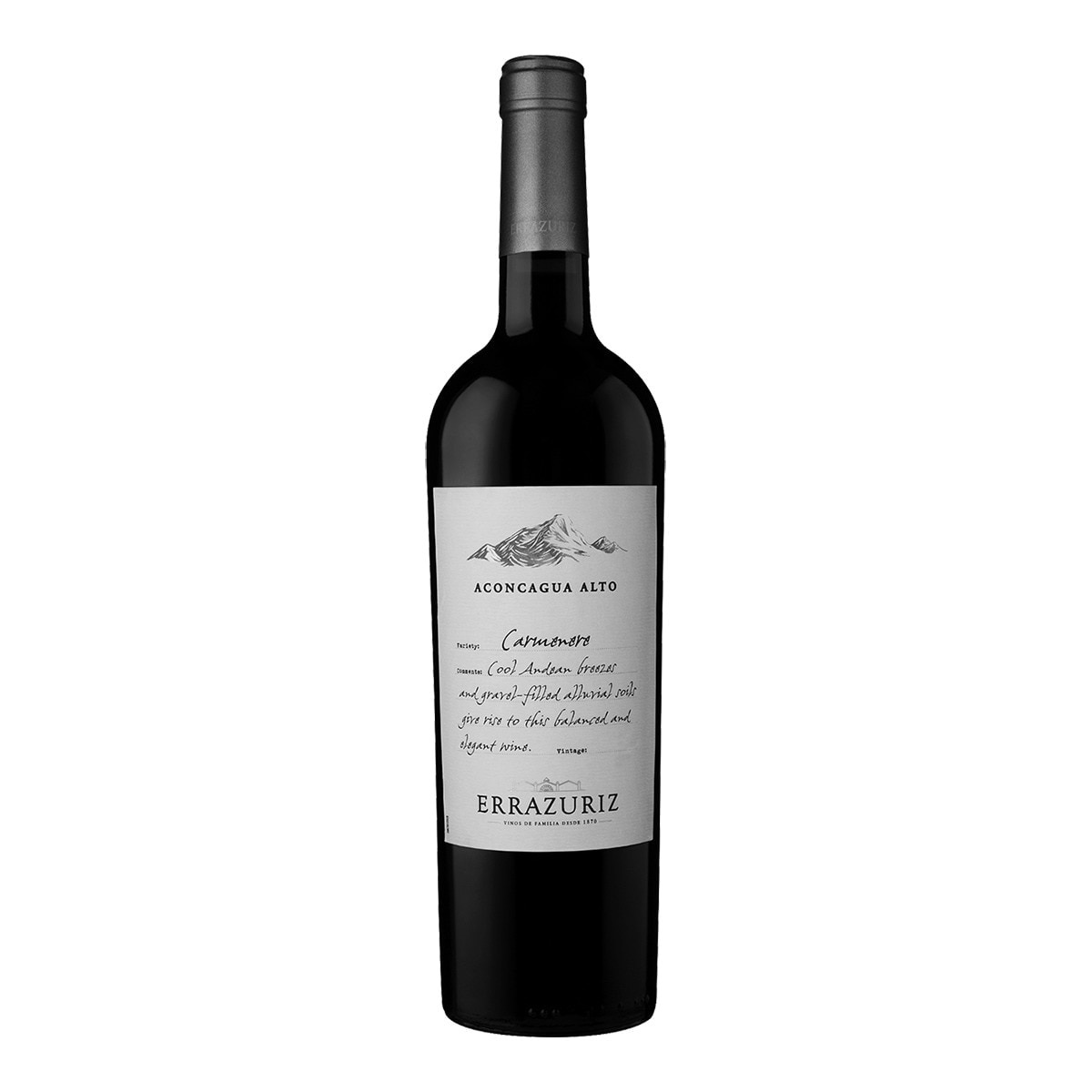 Vino tinto Errazuriz Alto Carmenere 2021 Valle de Aconcagua 1