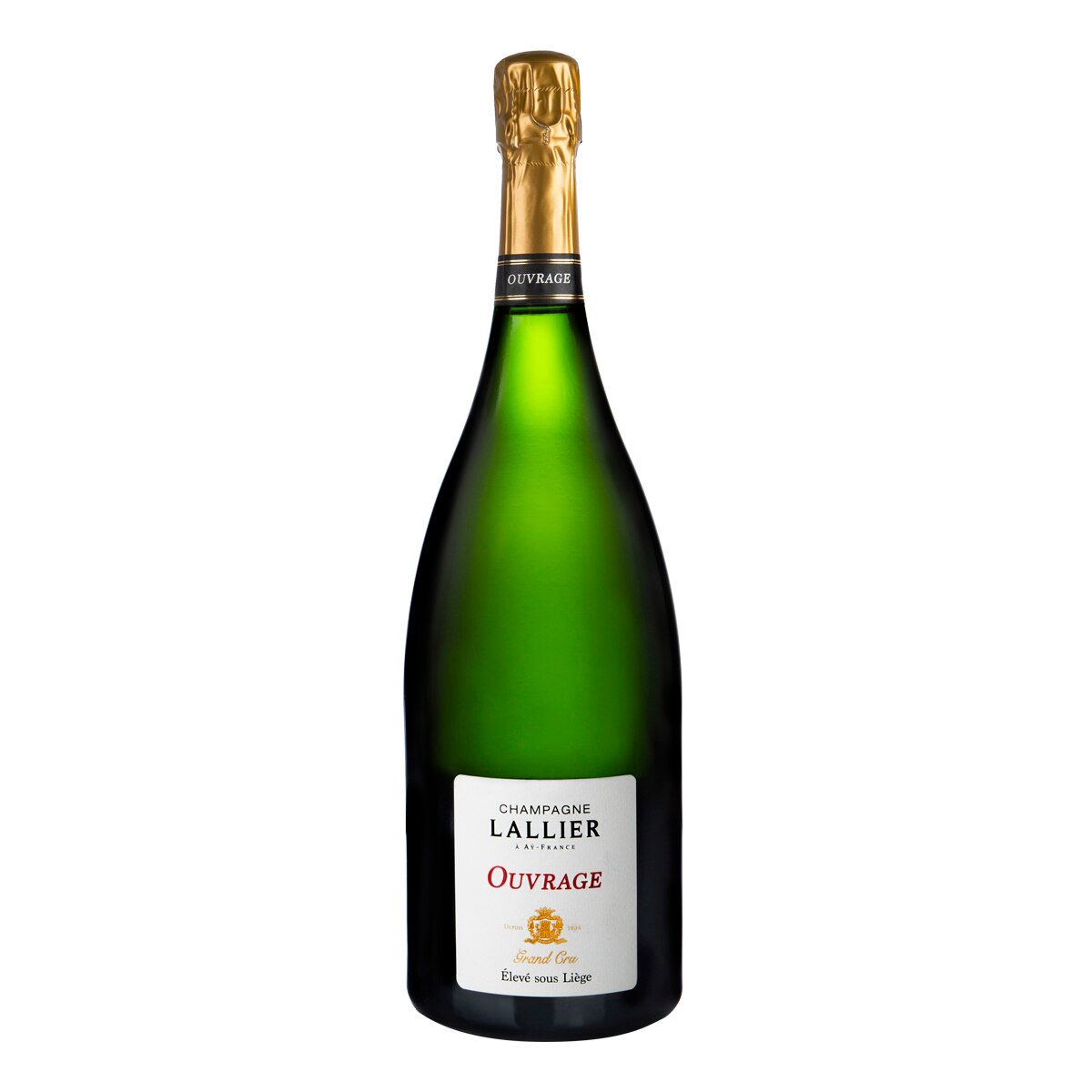 Estuche Champagne Ouvrage Grand Cru extra brut Lallier Mágnum 2
