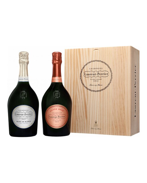 Estuche Champagne Blanc de Blancs Brut Nature + Laurent-Perrier Cuvée Rosé 1