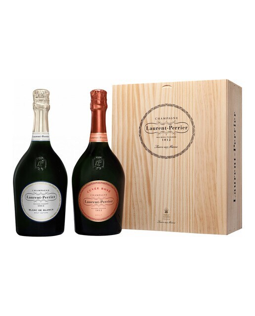 Estuche Champagne Blanc de Blancs Brut Nature + Laurent-Perrier Cuvée Rosé