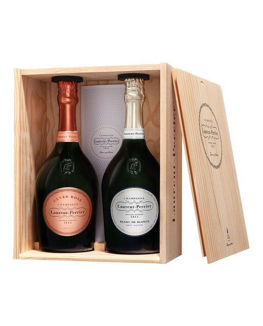 Estuche Champagne Blanc de Blancs Brut Nature + Laurent-Perrier Cuvée Rosé 2