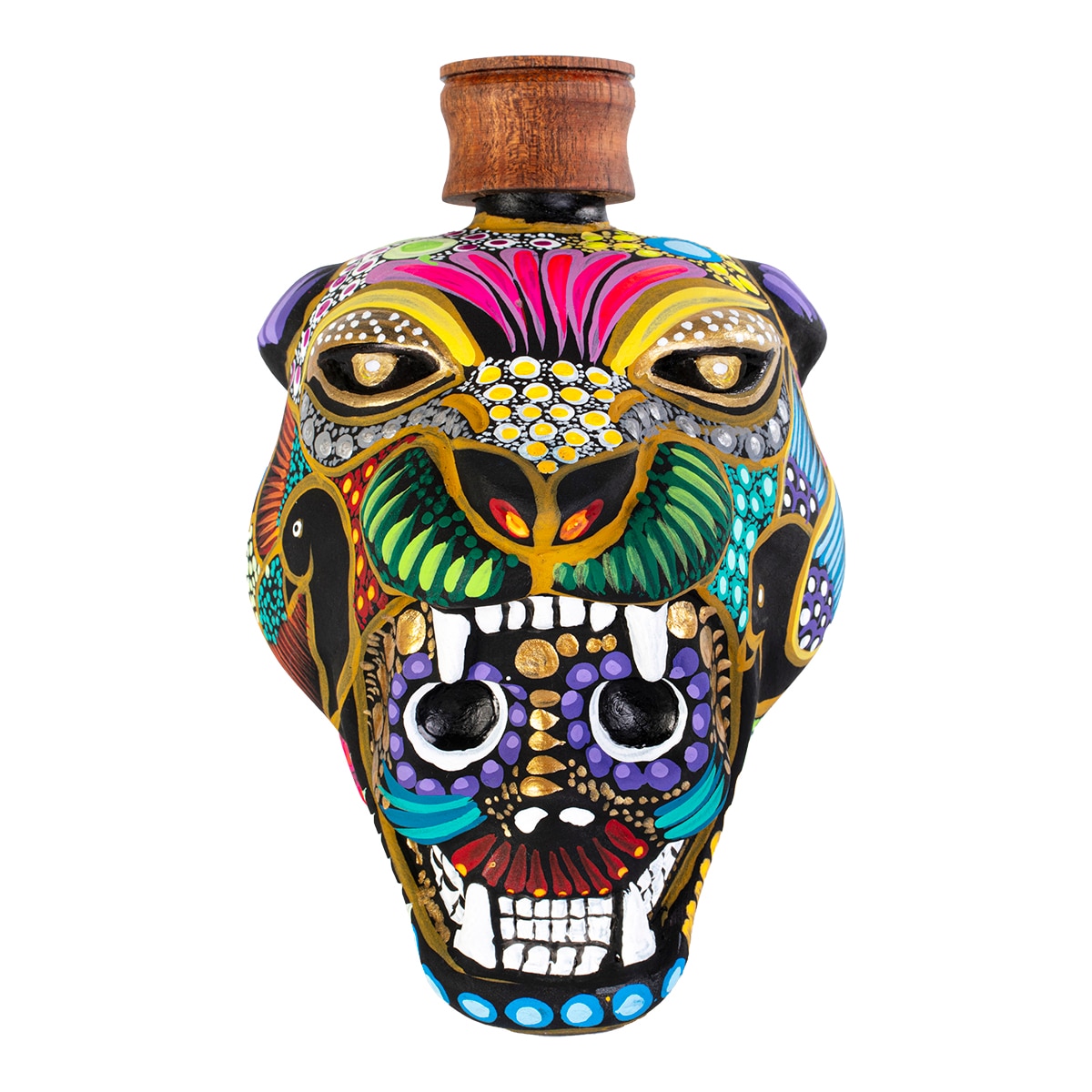 Mezcal reposado cabeza guerrero jaguar Catrina Kankenami 2