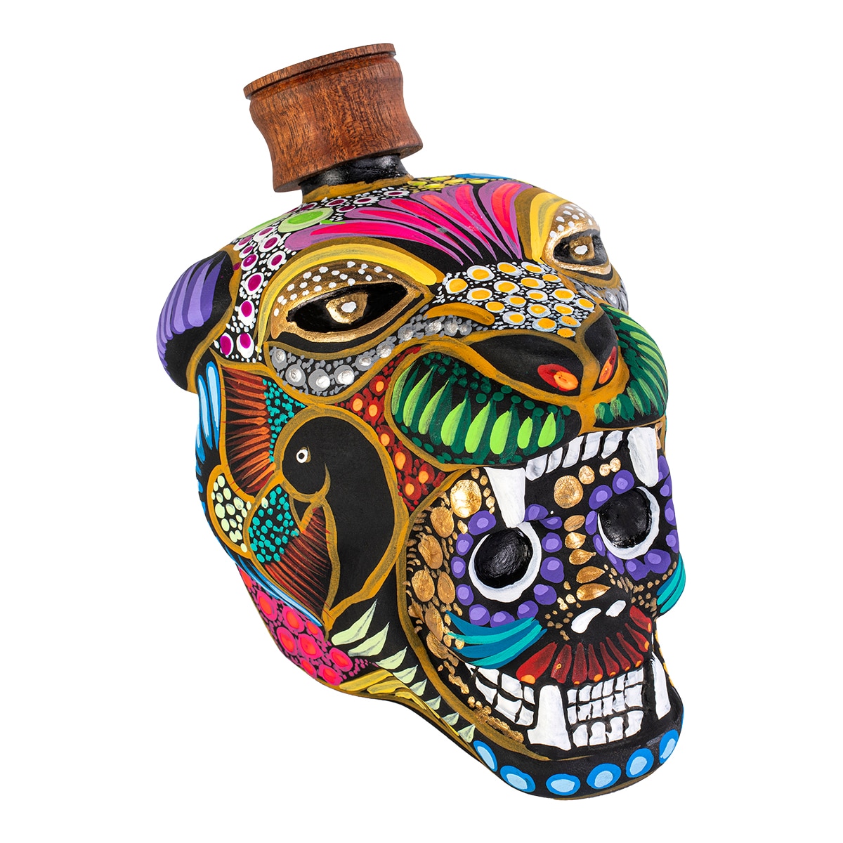 Mezcal reposado cabeza guerrero jaguar Catrina Kankenami 3