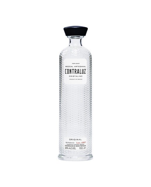 Mezcal cristalino 100% agave espadín by Maluma Contraluz