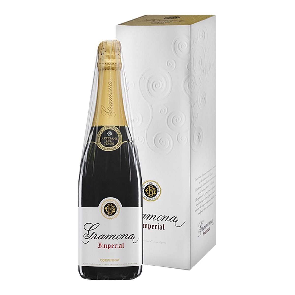 Imagen 0 de Estuche vino espumoso Brut Imperial Gramona Corpinnat