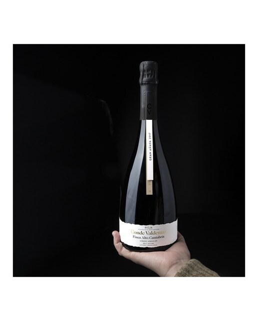 Vino espumoso Conde Valdemar Finca Alta Cantabria Viñedo Singular Brut Nature Viura (Macabeo) 2017 Rioja 5