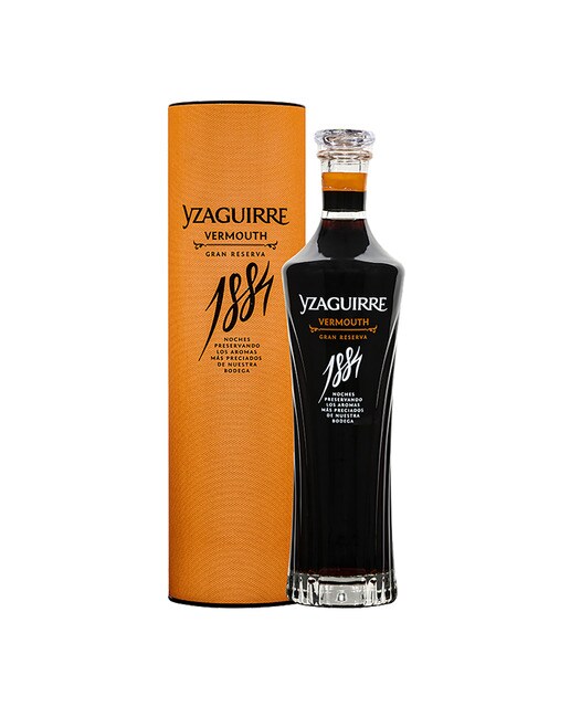 Estuche vermut rojo Yzaguirre 1884 gran reserva 1