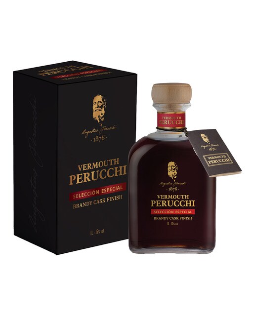 Estuche vermouth rojo Perucchi Selección Especial Brandy cask finish 1
