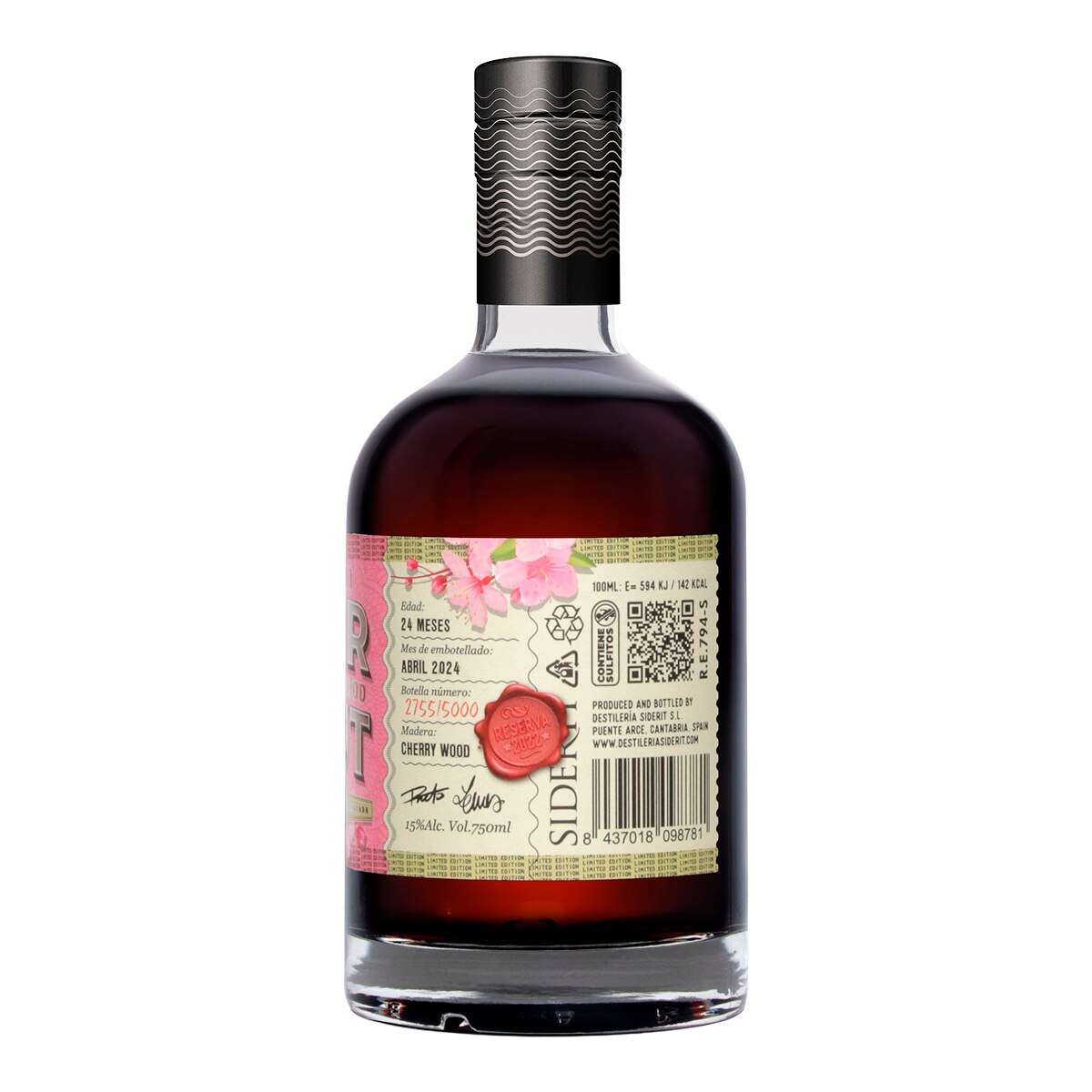 Vermut rojo reserva Cherry Wood Edición Limitada Siderit 2