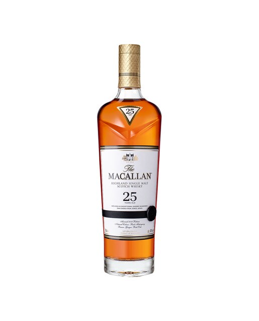 Estuche whisky escocés The Macallan 25 años Sherry Oak 2