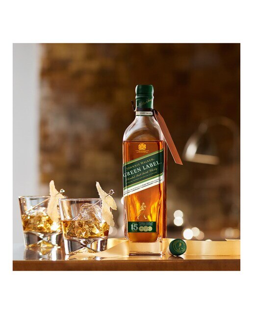 Estuche whisky escocés Johnnie Walker Green Label 15 años 2