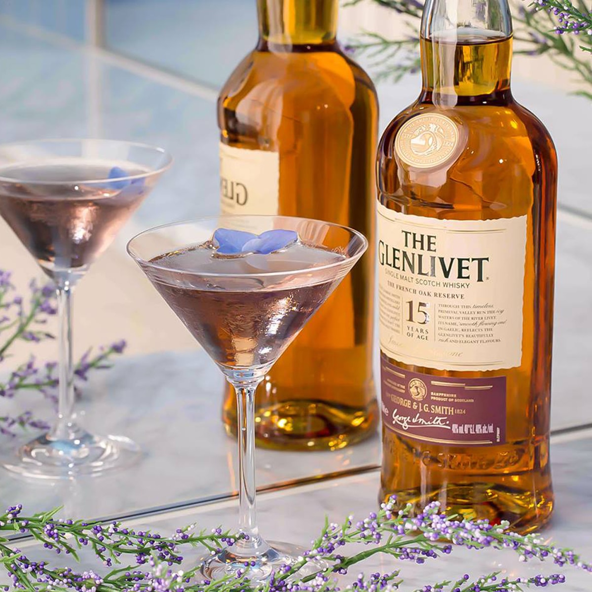 Whisky de malta escocés reserva The Glenlivet 15 años 2