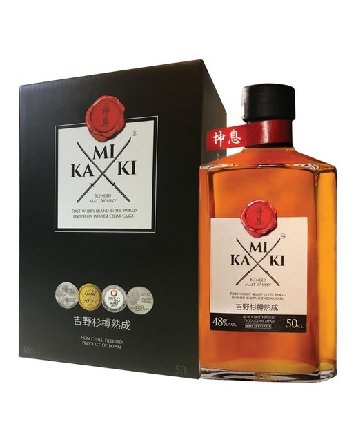 Estuche whisky japonés malt blended Kamiki 1