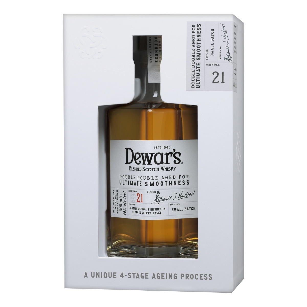 Estuche whisky escocés Dewar's 21 años 1