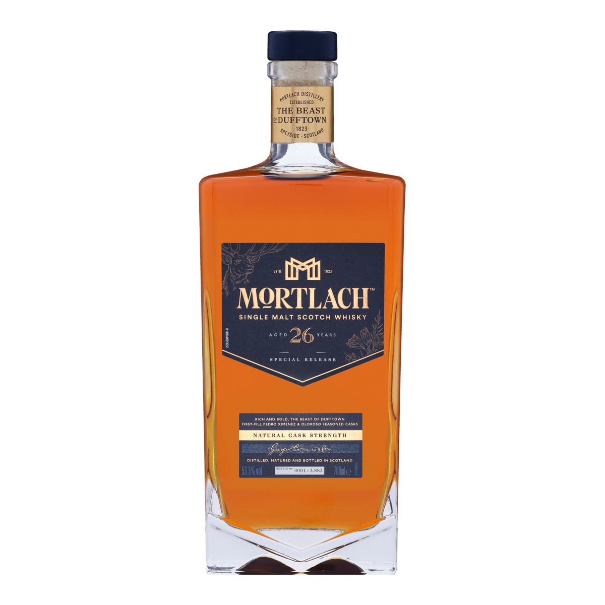 Estuche whisky escocés Mortlach 26 años Single Malt 2