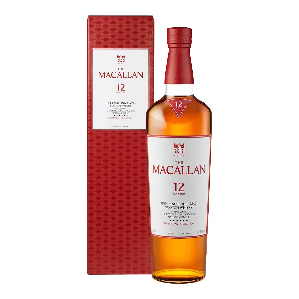Imagen 1 de Estuche whisky escocés The Macallan Sherry Oak Cask 12 Years Old