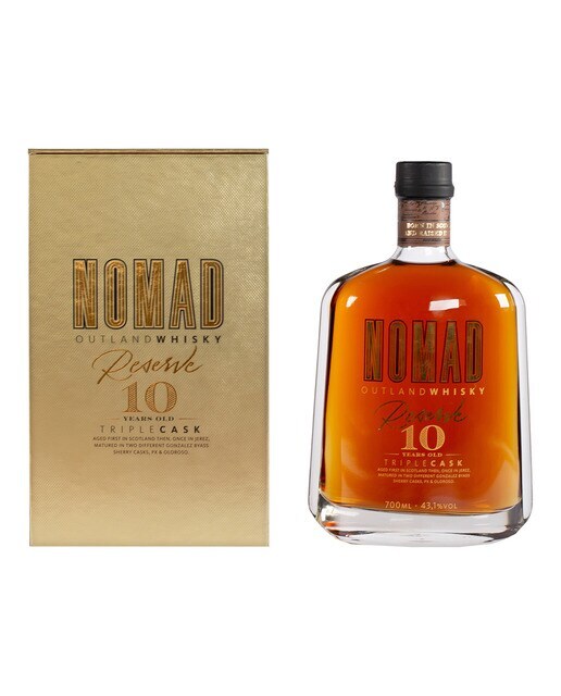 Estuche whisky de malta Reserva 10 años Triplecask Nomad