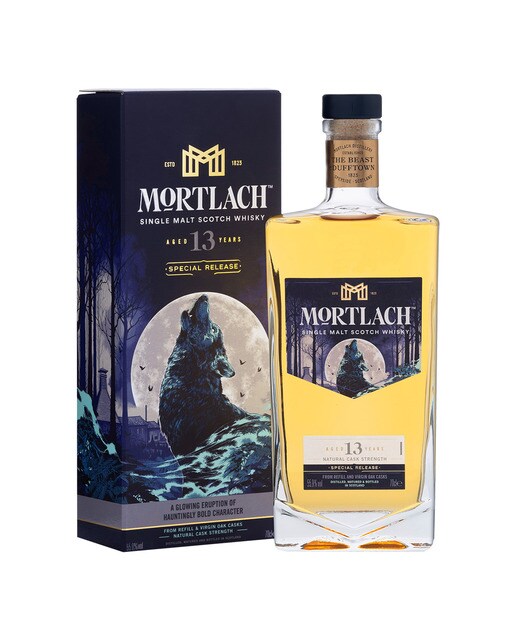 Estuche whisky escocés Mortlach 13 años Single Malt 1