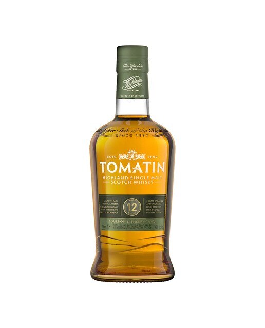 Estuche whisky Tomatin single malt 12 años 2