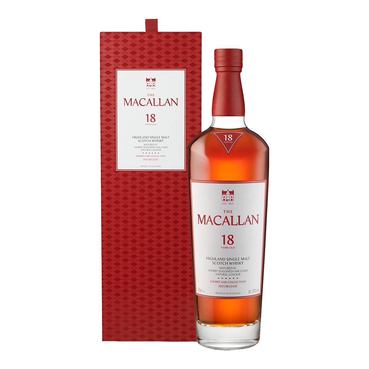 Imagen 1 de Estuche whisky escocés The Macallan Sherry Oak Cask 18 Years Old