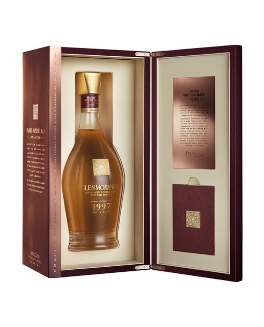 Estuche whisky escocés Glenmorangie 1997 Grand Vintage Malt 2
