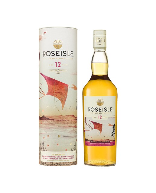 Imagen 1 de Estuche whisky escocés Roseisle 12 años The Origami Kite single malt