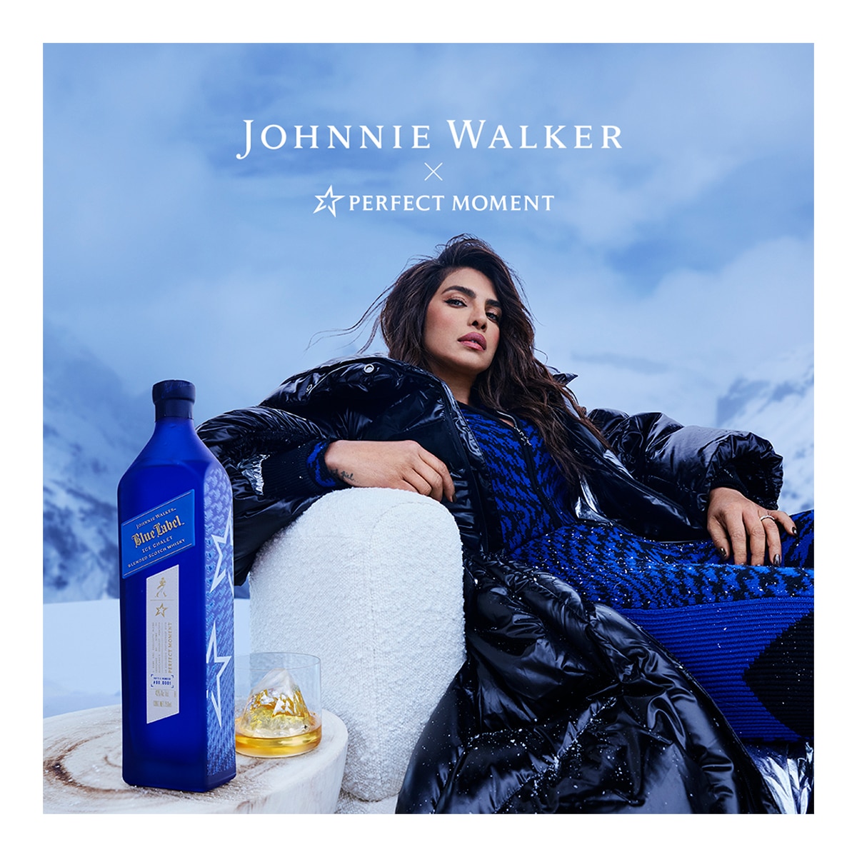 Estuche whisky escocés Johnnie Walker Blue Label Ice Chalet 2