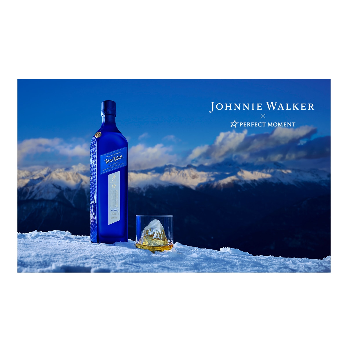 Estuche whisky escocés Johnnie Walker Blue Label Ice Chalet 4