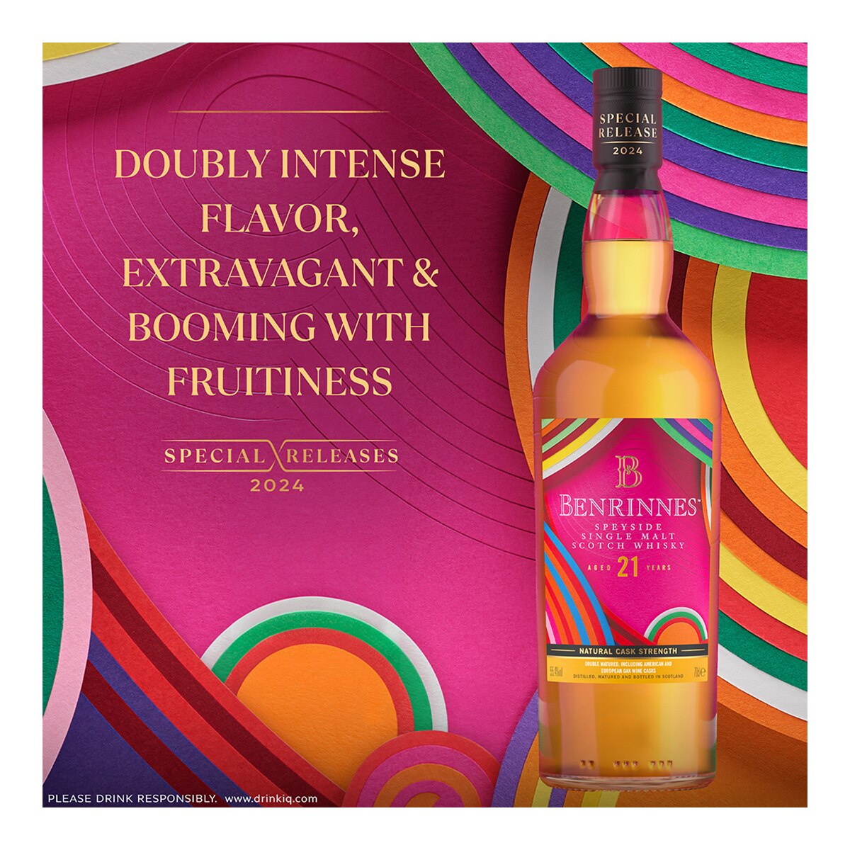 Estuche whisky escocés Benrinnes Grand Crescendo 21 años 2