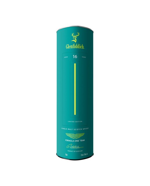 Estuche whisky Edición limitada Aston Martin F1 Glenfiddich 16 años 3