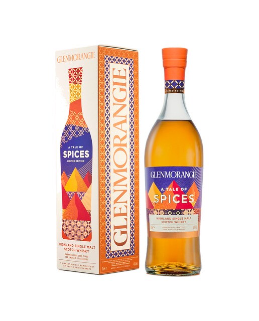 Estuche whisky escocés Glenmorangie A Tale of Spices single malt 1