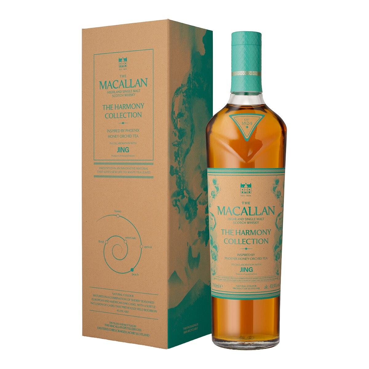 Imagen 4 de Estuche whisky escocés The Macallan The Harmony Collection 2025 Inspired by Phoenix Honey Orquid Tea