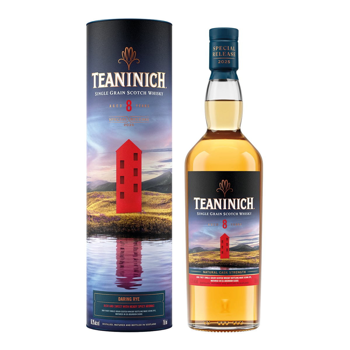 Imagen 1 de Estuche whisky escocés Teaninich 8 años Special Release 2025 single grain