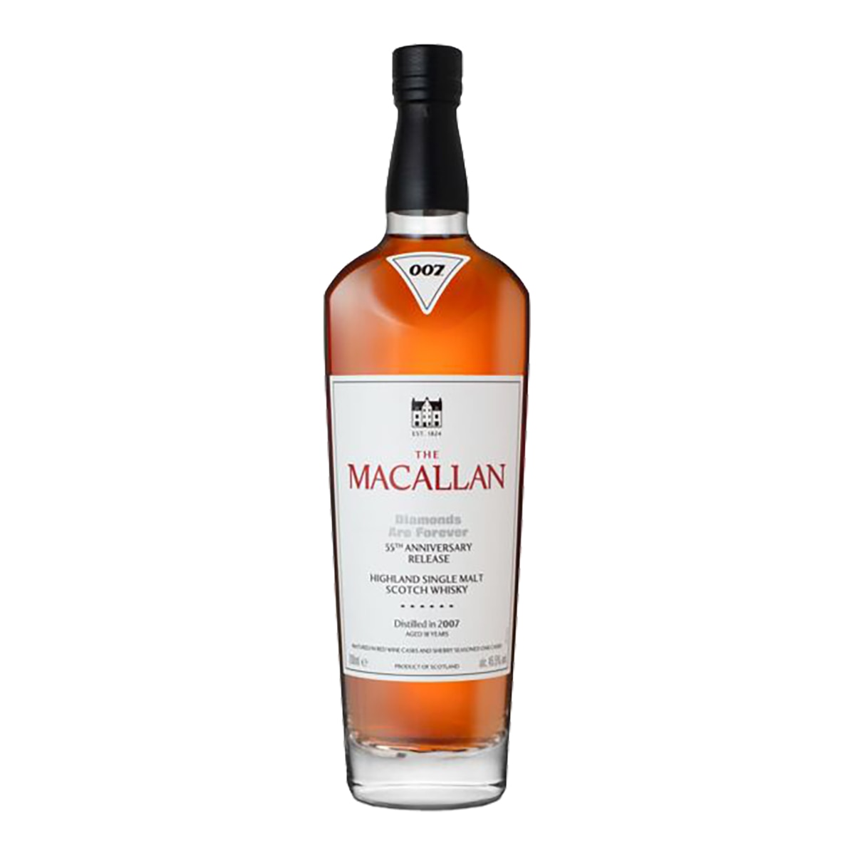 Imagen 3 de Estuche whisky escocés The Macallan Diamonds Are Forever Single malt by James Bond
