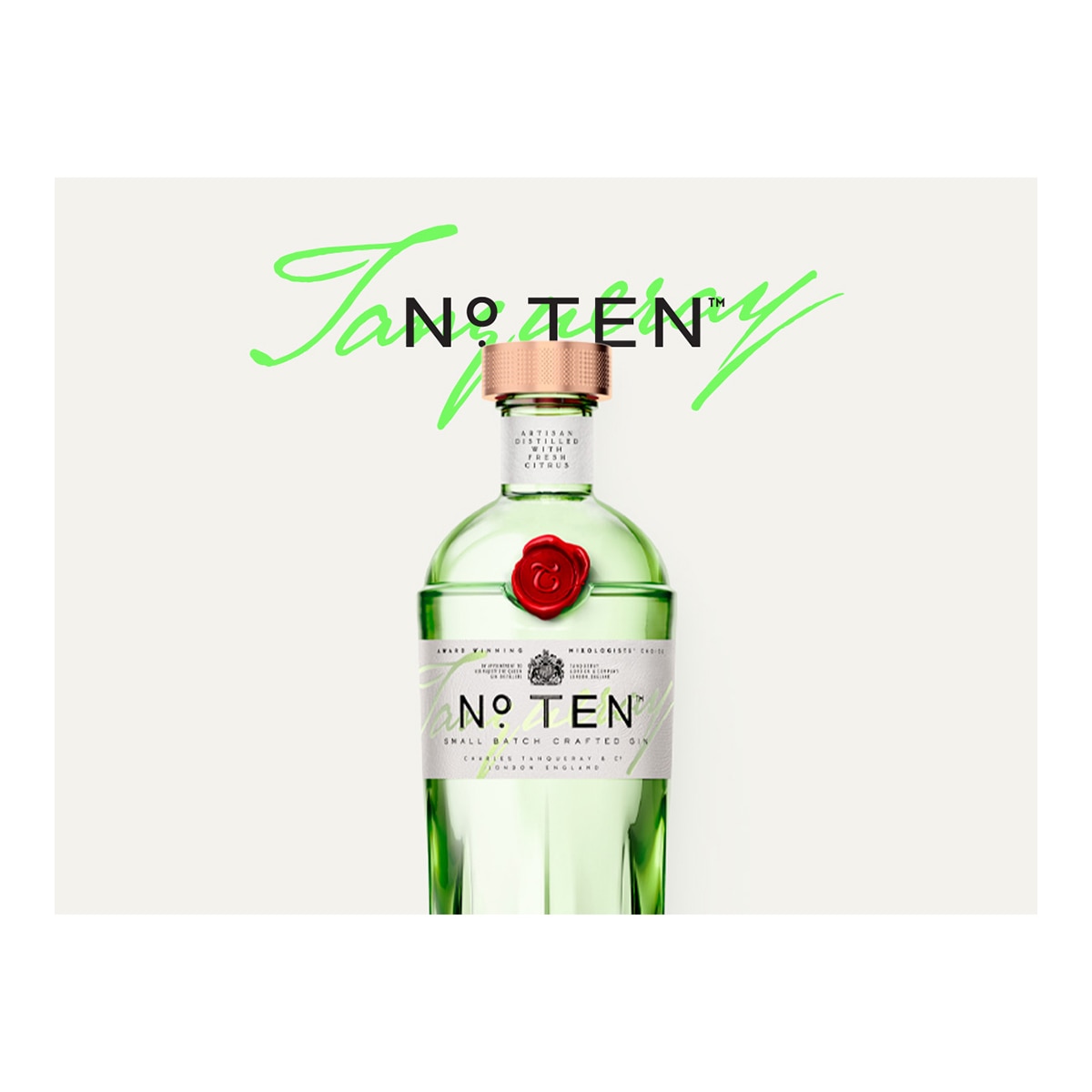 Nº Ten ginebra inglesa botella 70 cl Tanqueray 4