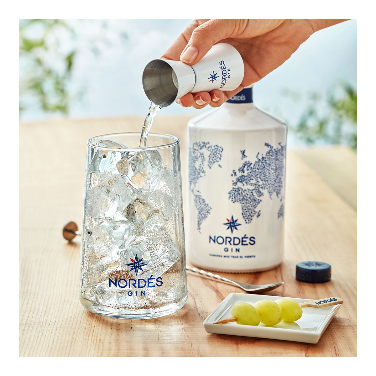 Ginebra gallega con 2 posavasos de cerámica Nordés 5