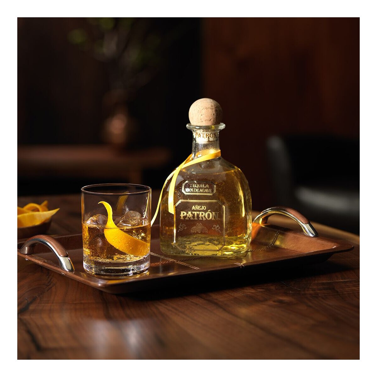 Estuche tequila mexicano Patron Añejo 3