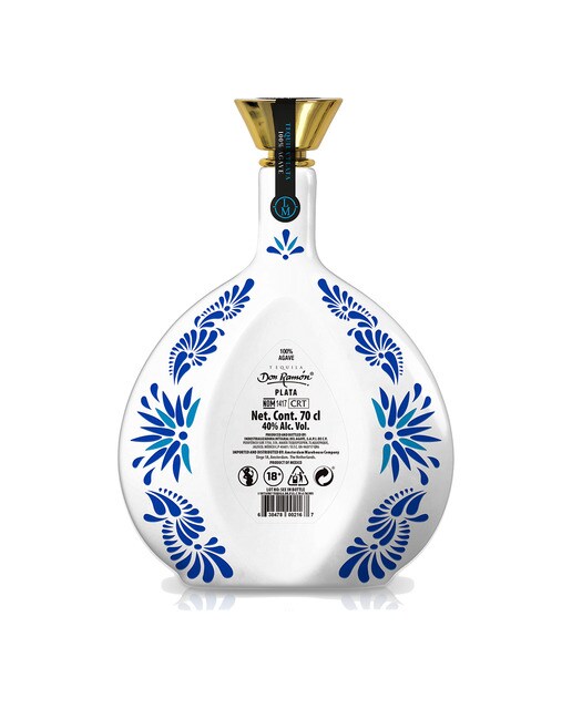 Tequila Cerámica plata Edición especial Luis Miguel Don Ramón 2