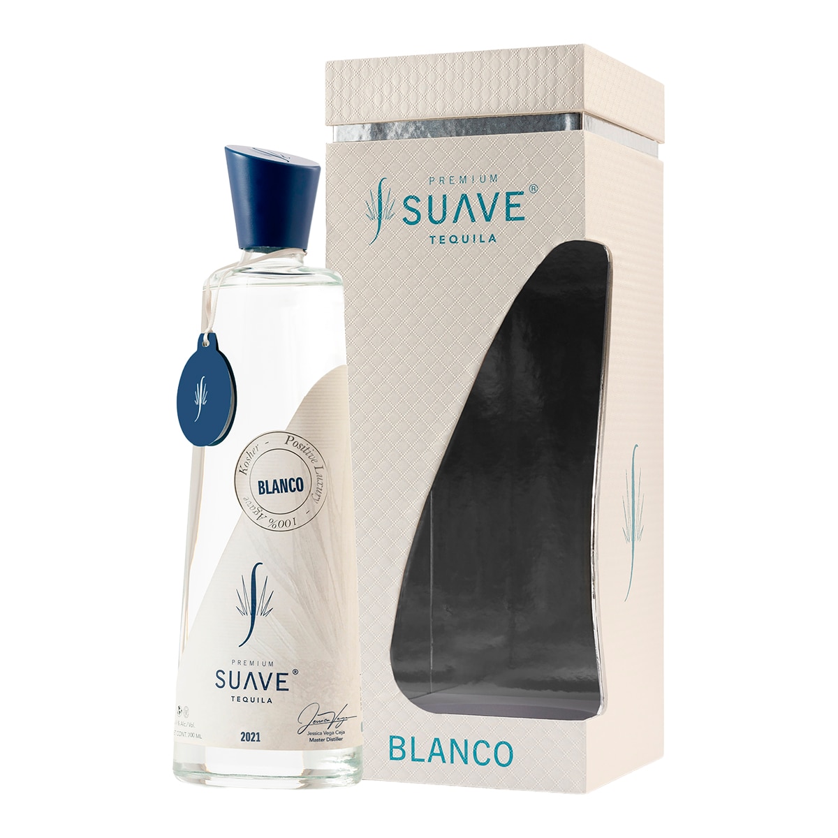 Imagen 1 de Estuche tequila blanco Premium 100% agave azul Weber Suave