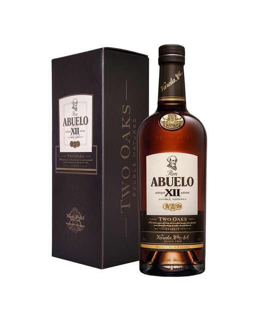 Estuche ron Abuelo XII años Two Oaks Double Matured 1