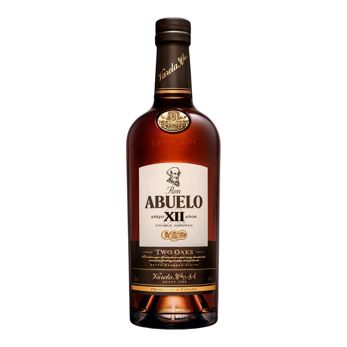 Estuche ron Abuelo XII años Two Oaks Double Matured 2