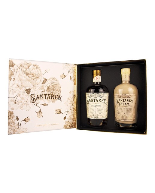 Estuche ron Solera 12 años Blender y crema de ron Santaren 3