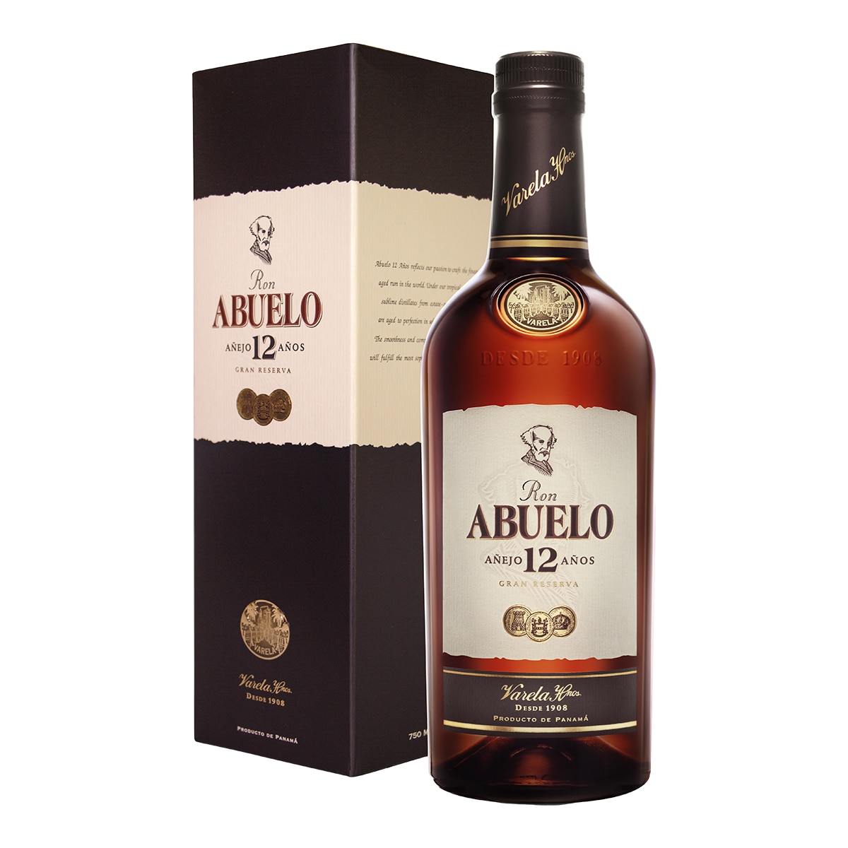 Imagen 0 de Estuche ron Abuelo Añejo 12 años