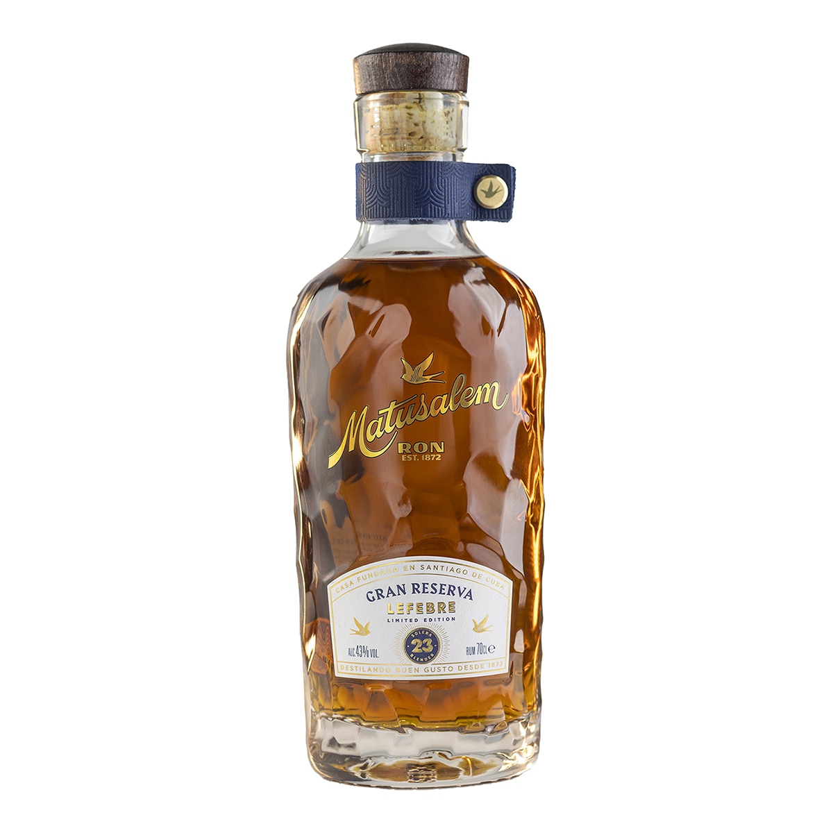 Estuche ron Gran Reserva Lefebre 23 años Matusalem 3